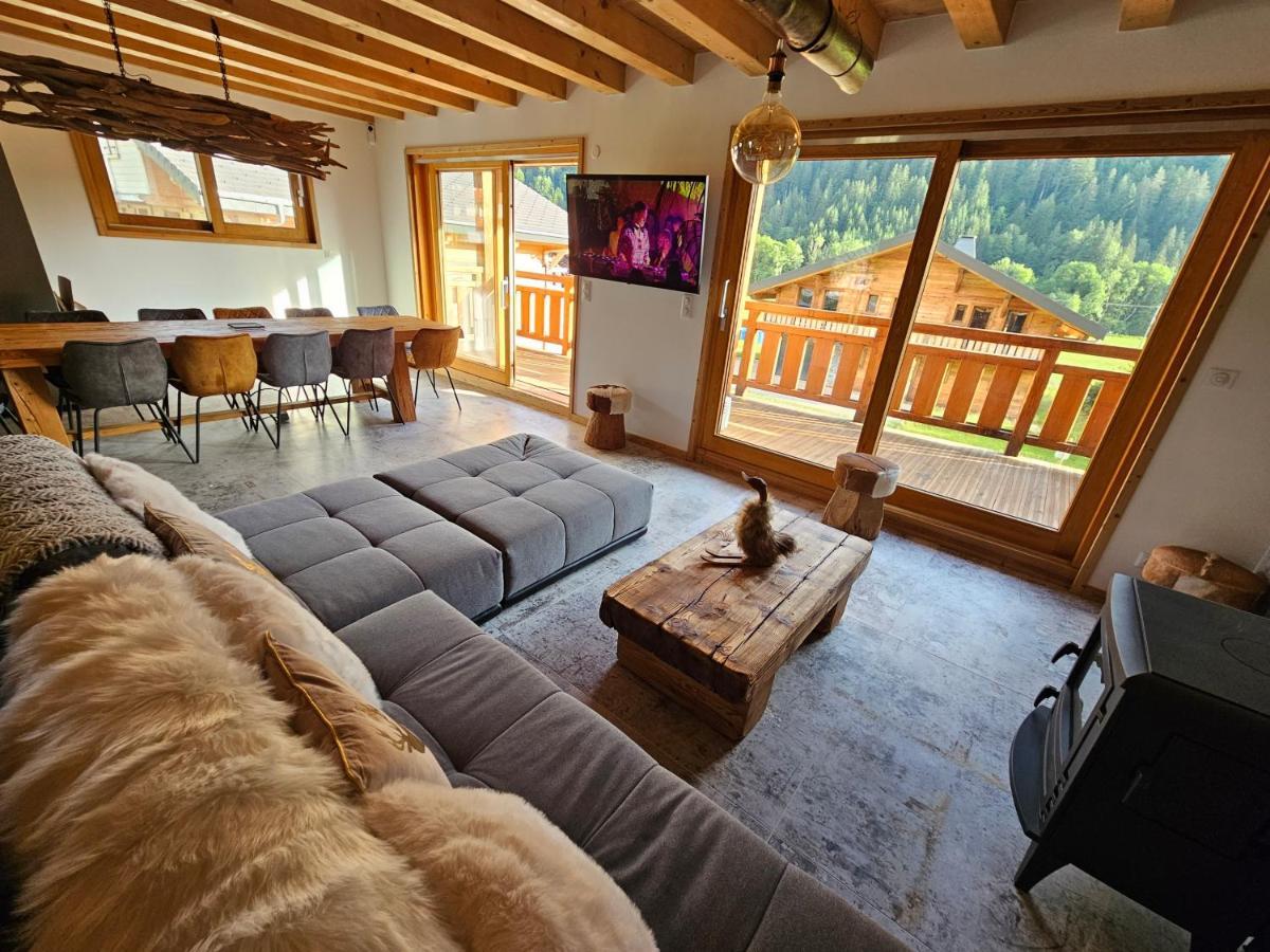 Demi-Chalet Vadel La Panthiaz 15 Pers 5 Chambres Ла-Шапель-д'Абонданс Екстер'єр фото
