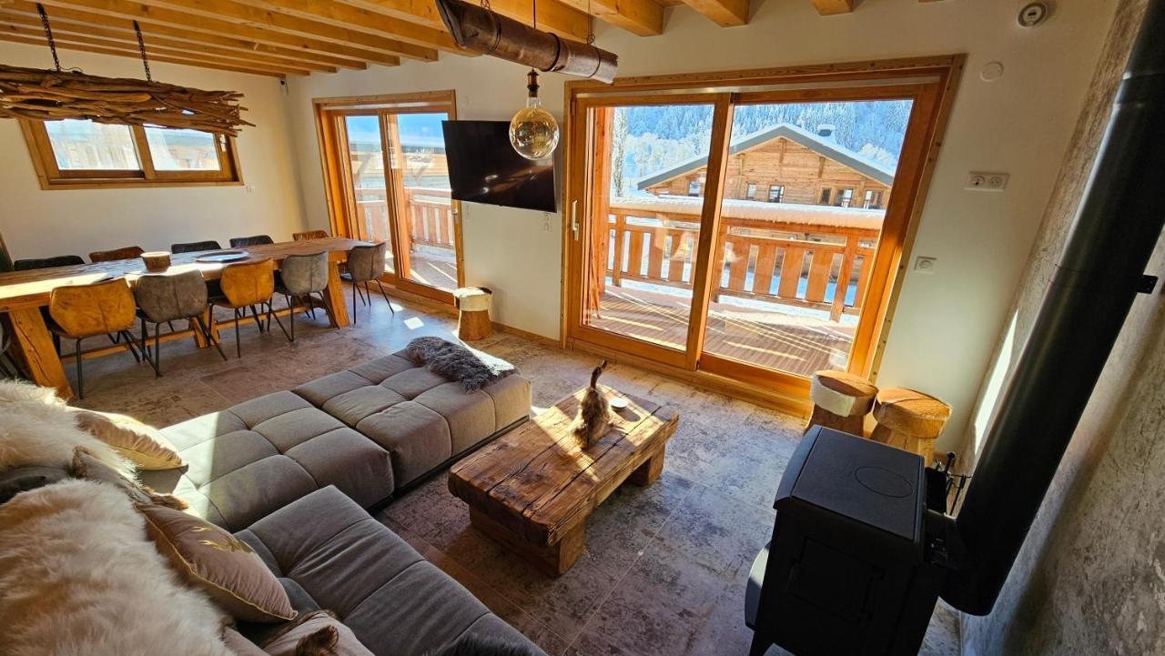 Demi-Chalet Vadel La Panthiaz 15 Pers 5 Chambres Ла-Шапель-д'Абонданс Екстер'єр фото