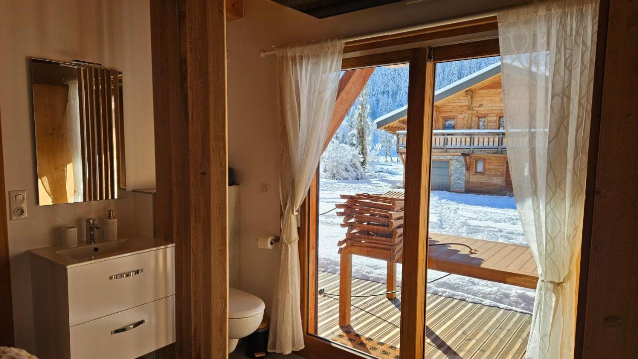 Demi-Chalet Vadel La Panthiaz 15 Pers 5 Chambres Ла-Шапель-д'Абонданс Екстер'єр фото