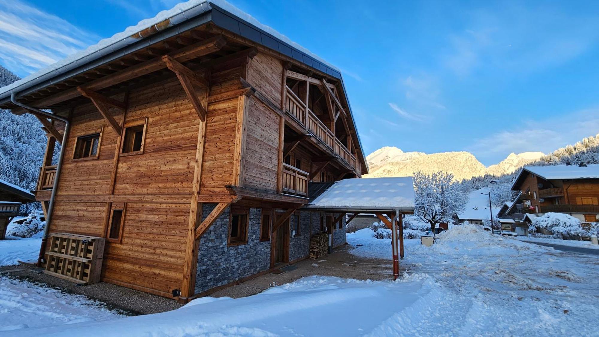 Demi-Chalet Vadel La Panthiaz 15 Pers 5 Chambres Ла-Шапель-д'Абонданс Екстер'єр фото