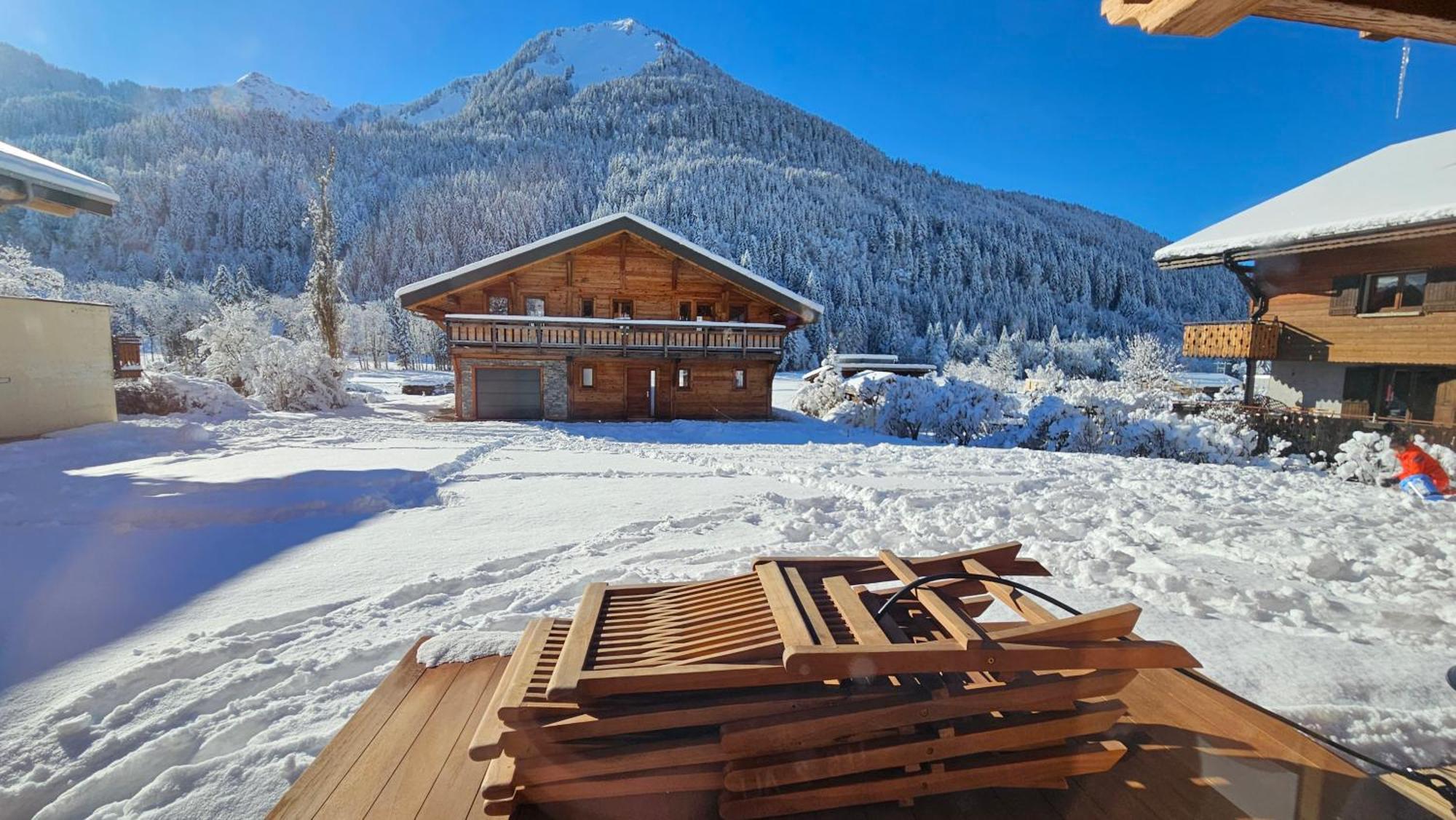 Demi-Chalet Vadel La Panthiaz 15 Pers 5 Chambres Ла-Шапель-д'Абонданс Екстер'єр фото